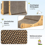 Scratch™ – Stabiles Kratzbrett 68 cm mit Spielball für Wand & Ecke