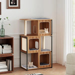 Kibo™ – Großer Kratzbaum mit Metallgestell, Sisal & waschbaren Kissen für Katzen
