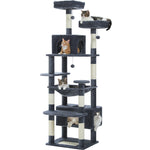 Tower™ – Kratzbaum XXL 184 cm mit 8 Ebenen & Sisal für 4–5 Katzen