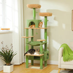 Tower™ – Kratzbaum XXL 184 cm mit 8 Ebenen & Sisal für 4–5 Katzen
