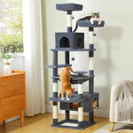 Tower™ – Kratzbaum XXL 184 cm mit 8 Ebenen & Sisal für 4–5 Katzen