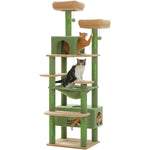 Tower™ – Kratzbaum XXL 184 cm mit 8 Ebenen & Sisal für 4–5 Katzen