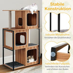 Kibo™ – Großer Kratzbaum mit Metallgestell, Sisal & waschbaren Kissen für Katzen