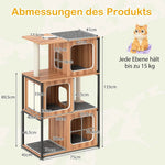 Kibo™ – Großer Kratzbaum mit Metallgestell, Sisal & waschbaren Kissen für Katzen