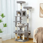 Tower™ – Kratzbaum XXL 184 cm mit 8 Ebenen & Sisal für 4–5 Katzen
