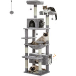 Tower™ – Kratzbaum XXL 184 cm mit 8 Ebenen & Sisal für 4–5 Katzen