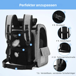 Trek™ – Atmungsaktiver Transportrucksack für Katzen bis 8 kg