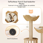 Milo™ – Kompakter Kratzbaum mit Sisal & Plüsch für Wohnungskatzen