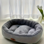 Schnurrnest™ – Ovales Plüschbett für Katzen
