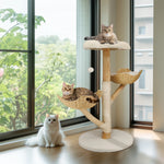 Willow™ – Moderner Katzenbaum aus Weidenholz mit 3 Ebenen & Sisal