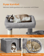 Ramp™ – Kratzbaum 85,8 cm mit Rampe, Körbchen & Kippschutz für Mehrkatzenhaushalte