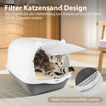 Sanctum™ – Geschlossene Katzentoilette mit Aktivkohlefilter & Schaufel