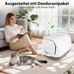 Sanctum™ – Geschlossene Katzentoilette mit Aktivkohlefilter & Schaufel
