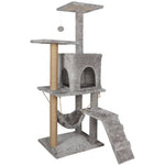 Luno – Der Katzenbaum, der bleibt. 126 cm, 4 Ebenen, Sisal & Hängematte