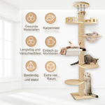 Luna™ – Premium Decken-Kratzbaum für aktive Wohnungskatzen