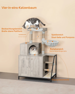 Hugo™ – Stilvoller Katzenbaum mit integriertem Klo-Schrank