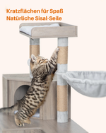 Hugo™ – Stilvoller Katzenbaum mit integriertem Klo-Schrank