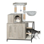 Hugo™ – Stilvoller Katzenbaum mit integriertem Klo-Schrank