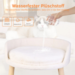 Lounge™ – Erhöhter Katzensessel mit abnehmbarem Plüschkissen