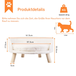 Lounge™ – Erhöhter Katzensessel mit abnehmbarem Plüschkissen
