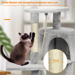 Passer™ – Mehrsтöckiger Kratzbaum mit Spielzeug & Kuschelhaus für Wohnungskatzen