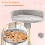Passer™ – Mehrsтöckiger Kratzbaum mit Spielzeug & Kuschelhaus für Wohnungskatzen