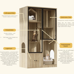 Mila™ – Elegante Katzenvilla mit Panoramafenster & 4 Ebenen