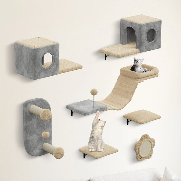 Wall™ – Wandmontiertes Kletterset mit Haus & Hängbrücke