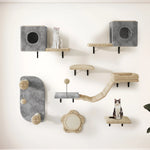 Wall™ – Wandmontiertes Kletterset mit Haus & Hängbrücke
