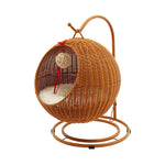 Swing™ – Eleganter Hängekorb aus Rattan mit Kratzpost