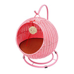 Swing™ – Eleganter Hängekorb aus Rattan mit Kratzpost