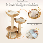 Milo™ – Kompakter Kratzbaum mit Sisal & Plüsch für Wohnungskatzen