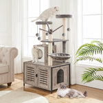 Felix™ – All-in-One Kratzbaum mit integriertem Katzentoiletten-Schrank