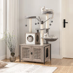 Felix™ – All-in-One Kratzbaum mit integriertem Katzentoiletten-Schrank