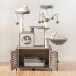 Felix™ – All-in-One Kratzbaum mit integriertem Katzentoiletten-Schrank