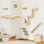 Grid™ – Katzen-Kletterwand-Set 7-teilig aus Kiefernholz