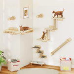 Grid™ – Katzen-Kletterwand-Set 7-teilig aus Kiefernholz