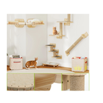 Grid™ – Katzen-Kletterwand-Set 7-teilig aus Kiefernholz