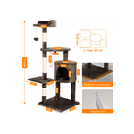Five™ – Kratzbaum 112 cm mit 5 Ebenen, Höhle & Spielball