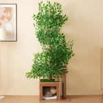 Solid™ – Kratzbaum aus Massivholz mit Liegekorb, Höhle & Sisal für große Katzen