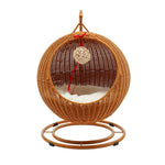Swing™ – Eleganter Hängekorb aus Rattan mit Kratzpost