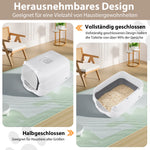 Sanctum™ – Geschlossene Katzentoilette mit Aktivkohlefilter & Schaufel