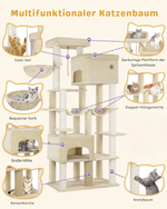 Skytower™ – XXL Kratzbaum 200 cm für Maine Coon & große Katzen