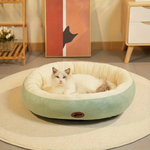 Schnurrnest™ – Ovales Plüschbett für Katzen