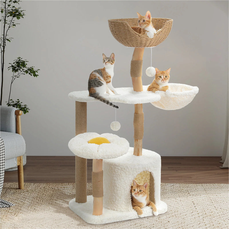 Cozy™ – Deluxe Kratzbaum mit gemütlicher Katzenhöhle
