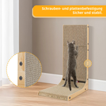 Corner™ – L-förmiges Katzenkratzbrett 68 cm mit Katzenminze & Spielzeug