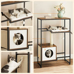 Duo™ – 2-in-1 Kratzbaum & Wohnregal im Vintage-Stil