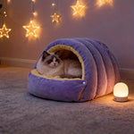 Noa™ – Katzenbett mit Höhle – Warmes Schlafnest für Katzen, Größen S & L