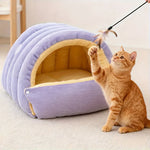Noa™ – Katzenbett mit Höhle – Warmes Schlafnest für Katzen, Größen S & L