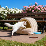 Noa™ – Katzenbett mit Höhle – Warmes Schlafnest für Katzen, Größen S & L